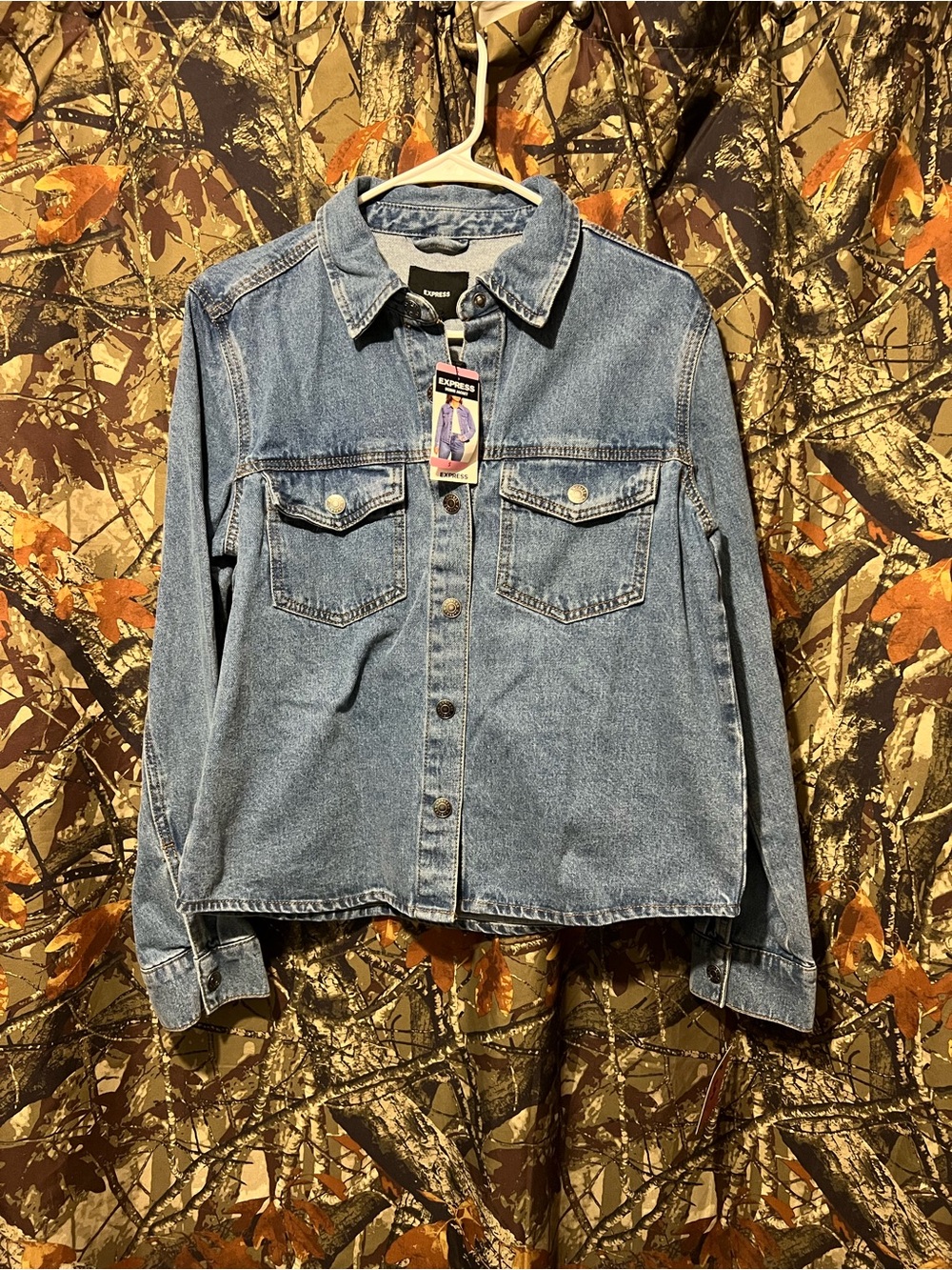 Express denim jacket NWT